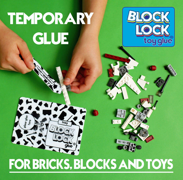 Temporary and removable BLOCK LOCK Toy Glue for Bricks , Blocks, LEGO and Toys