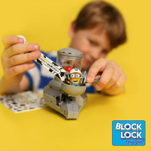 Glue your Minion Mega Bloks with Block Lock Toy Glue