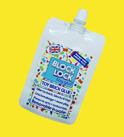 BLOCK LOCK Παιχνίδι κόλλα SPOUT POUCH 50ml - για παιχνίδια BRICKS + BLOCKS + LEGO